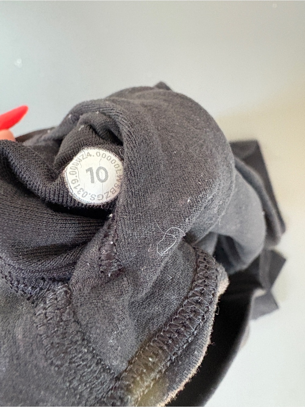 Lululemon Black Embossed Print High-Rise Leggings Size 10